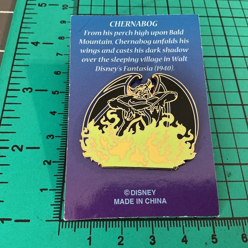 Disney Parks Pin Fantasia Chernabog Bald Mountain Fire Villains 2023 OE Trading