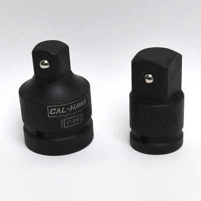 2pc Air Impact 1'' x 3/4'' Drive Socket Adapter Set Reducer Heavy Duty