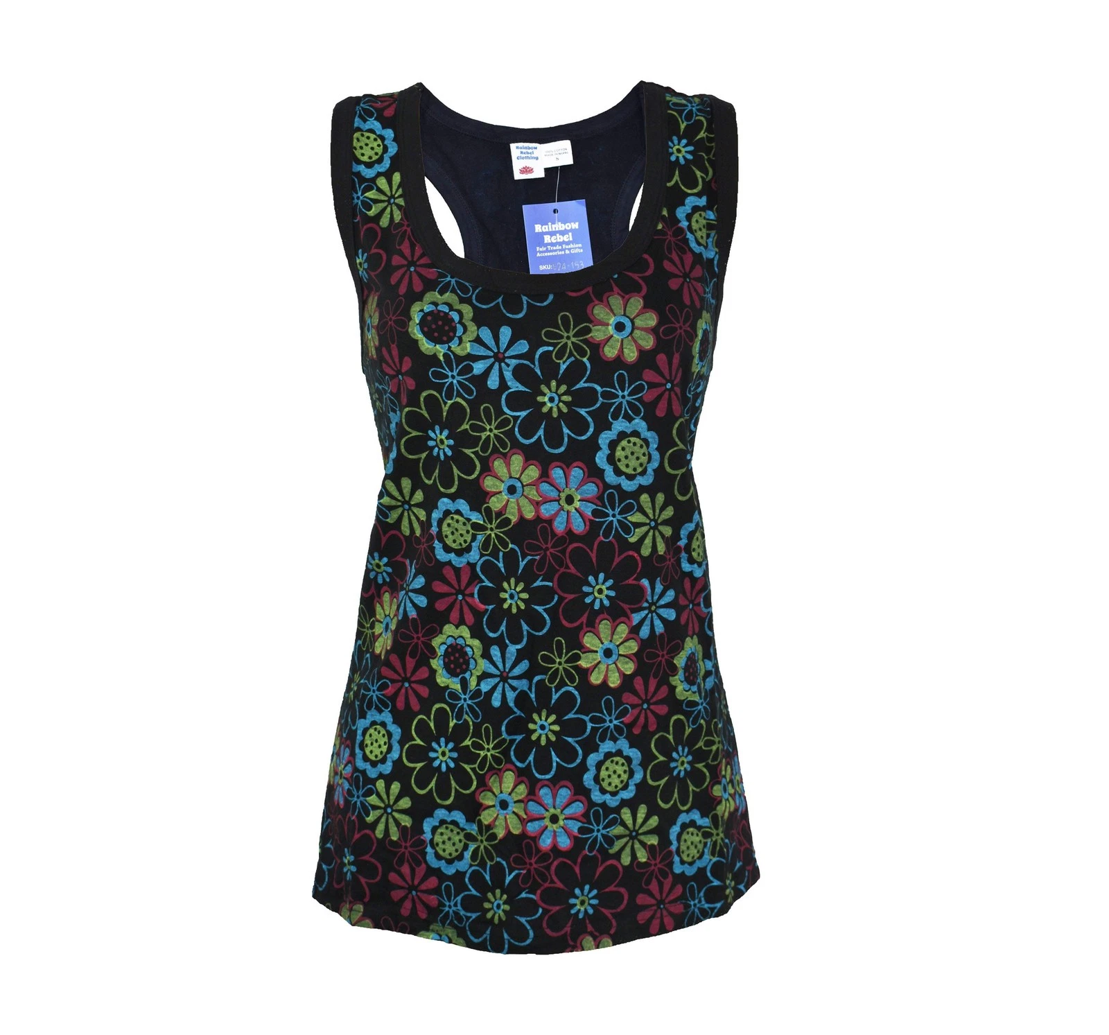 Fair Trade Vest Top Cotton Racer Back 12 14 16 18 20 22 24 Hippy
Opens in a new window or tab