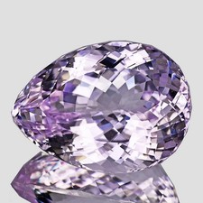 100.05 Ct Certified Natural Brazilian Pink Kunzite Pear Cut Loose AAA Gemstone