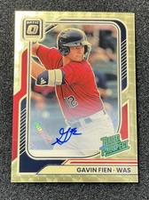 Gavin Fien 2026 Donruss RP Optic Signatures Gold Vinyl 1/1 Auto