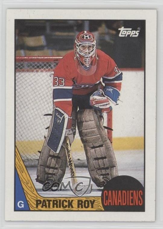 1987-88 Topps Patrick Roy #163 HOF m7l