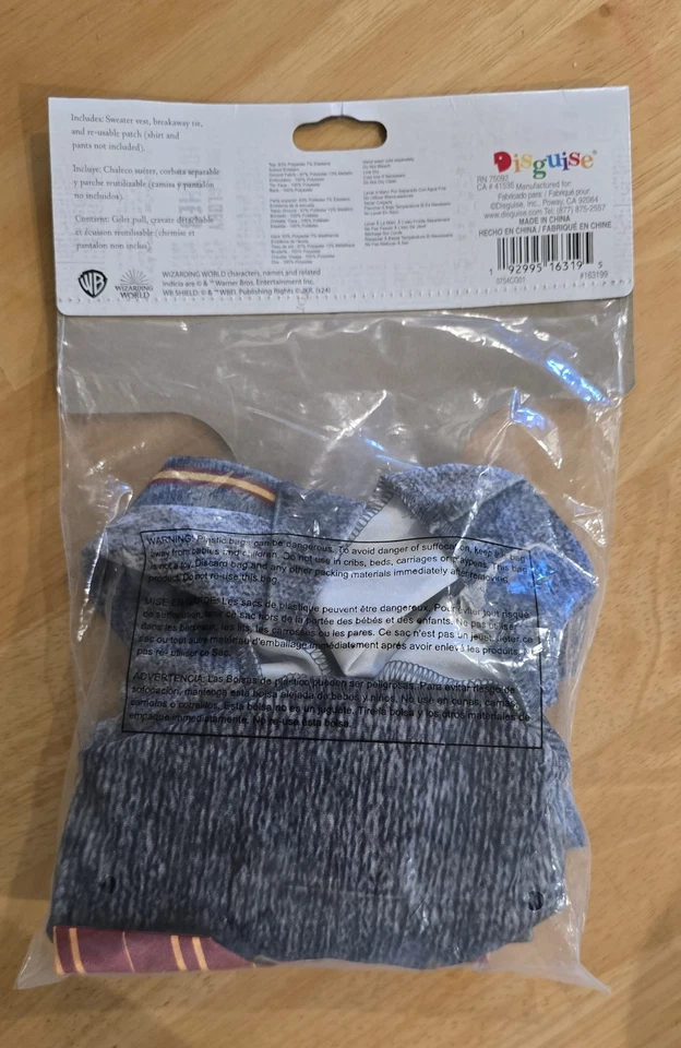 Kit de accesorios de disfraz de Halloween de Harry Potter Foto 2 de 2