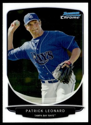 2013 Bowman Chrome Prospects Patrick Leonard Tampa Bay Rays #BCP49