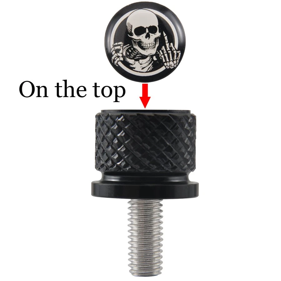 Motorcycle Seat Bolt Screw Nut Skull For Harley Davidson 96-2024 Street Glide - Image 2 of 4