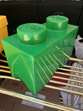 Genuine Legos 2 Stud Stackable Lego Storage Brick Box Container - Green