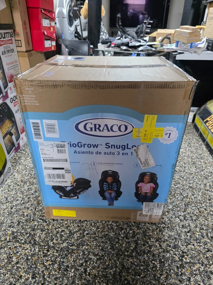 Asiento de coche convertible 3 en 1 Graco TrioGrow SnugLock, Warren, negro Foto 4 de 4