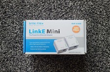 BRITE-VIEW LinkE Mini 500 Mbps Powerline Ethernet Adapter BVP-5100D New 
