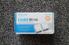 BRITE-VIEW LinkE Mini 500 Mbps Powerline Ethernet Adapter BVP-5100D ~New~