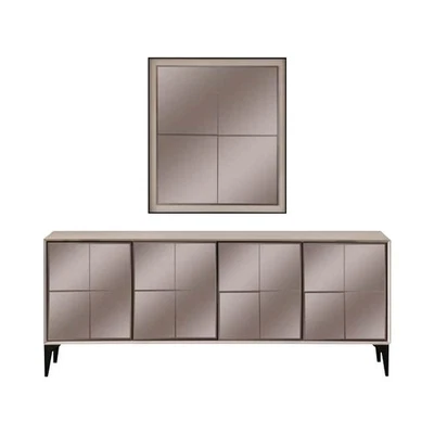 Anrichte Luxus Sideboard Schrank Kommode Holzschrank Holz Weiß Modern - Bild 1 von 4