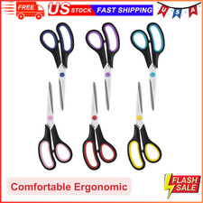 Scissors Set of 6 Pack Scissors All Purpose Comfort-Grip Handles Sharp Scissors