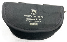 Revision Sawfly Glasses Spectacles Case Only Soft Zip Up Storage Pouch Black