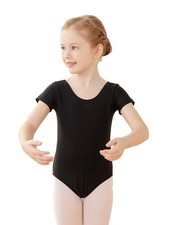 Lined Spandex Vest Girls Leotards For Ballet Dance Gymnastics Swim Activewear