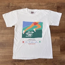 Vintage Oneita Power T Med Atlanta Track Club Single Stitched 1989 Peachtree J94