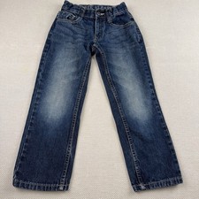Free Planet Straight Legged Dark Denim Wash, Boys Size 6 Jeans. 19  Inseam
