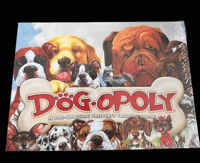 Dogopoly Tail Wagging Monopoly Board Game Late for the Sky Dog-Opoly New/Sealed