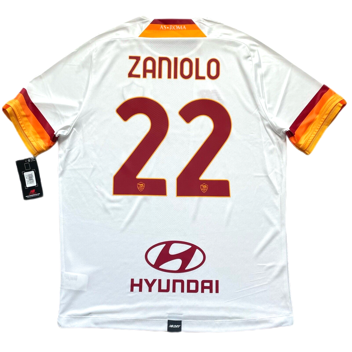 2021/22 AS Roma Away Jersey #22 Zaniolo XL New Balance Soccer