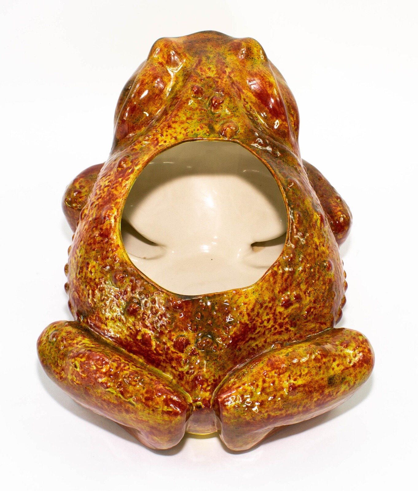 Vintage Arnels Extra Large 13 1/4" Ceramic Pottery Toad Frog Planter
