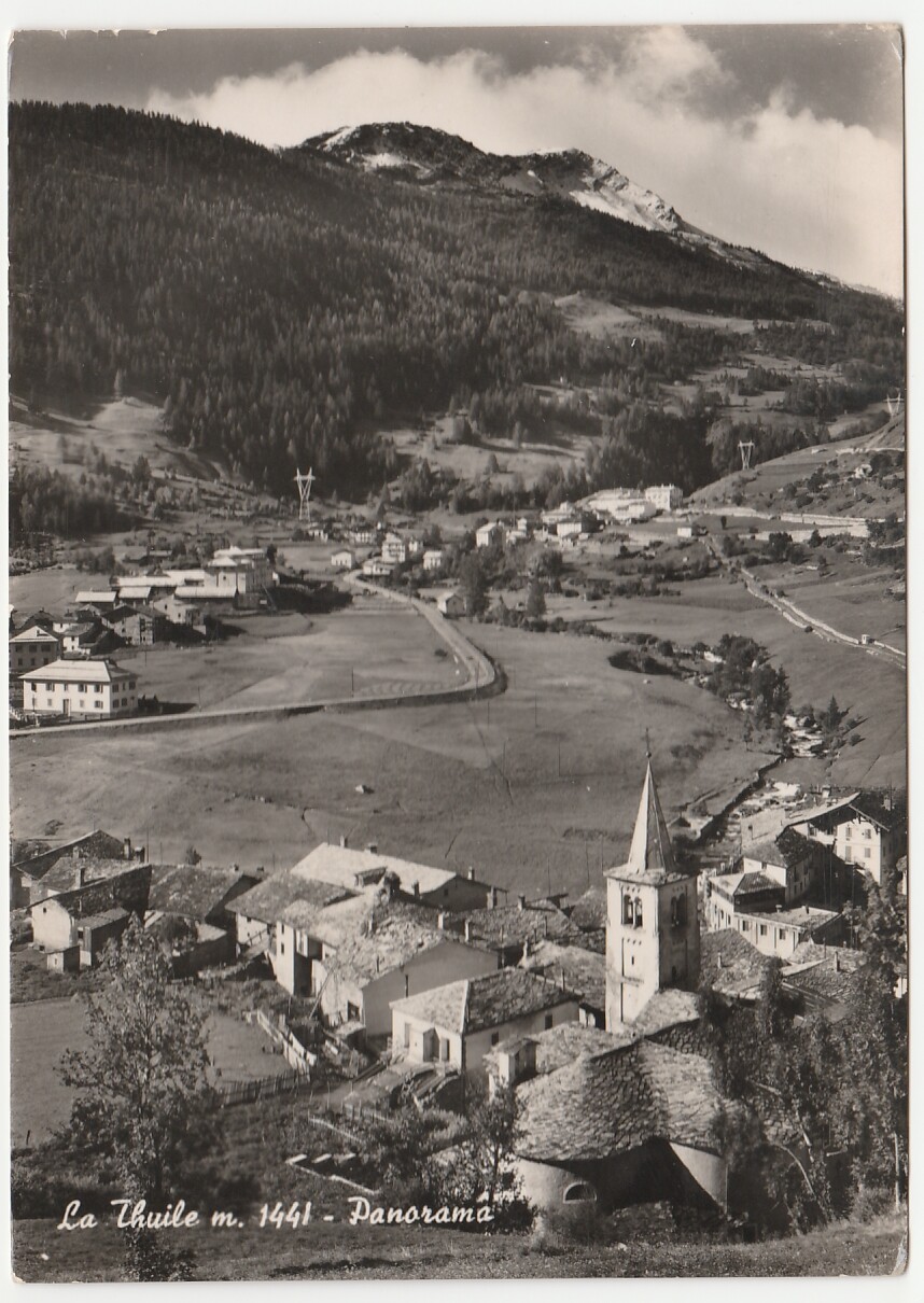 LA THUILE - AOSTA - PANORAMA - VIAGG. 1952 -21288-