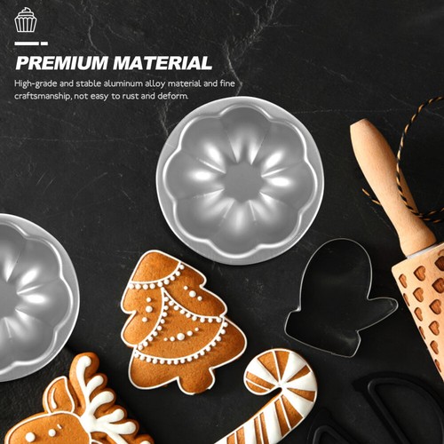 6 Pezzi Stampi per Torte Stampi in Silicone per Cottura Mini Flan Budino Singolo - Foto 6 di 12