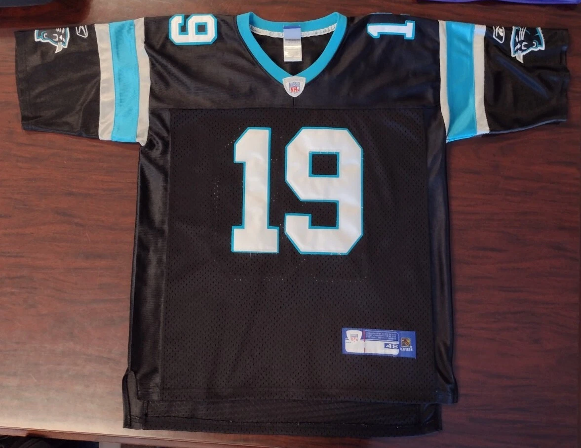 Vintage Carolina Panthers Keyshawn Johnson Reebok Sewn NFL Jersey
