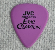ERIC CLAPTON GUITAR PICK JVC Presents 1992 Concert PROMOTIONAL Tour Purple