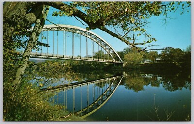 Orford New Hampshire Vintage Postcard Samuel Morey Memorial Bridge