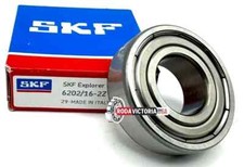 SKF 6202-16 2Z BALL BEARING, METAL SHIELDED, SPECIAL BORE 16x35x11 mm