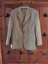 Marks & Spencer Veste/blazer homme simple poitrine 3 boutons à carreaux, ITALIEN