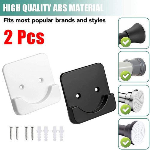 Easy Installation Wall Mount Shower Rod Holder Neat and Tidy Bathroom