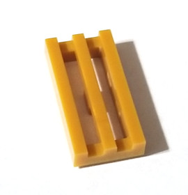 7X NEW LEGO 2412 / 30244 1x2 Tile Grille Pearl Gold LOT OF 7