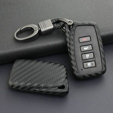 Car Key Fob Chain Case Accessories For Lexus IS ES NX RX GS LX RC Carbon Fiber