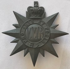 RARE ORIGINAL 1904 VICTORIA RIFLES OF CANADA GLENGARRY HAT BADGE VICTORIAN ERA