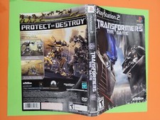 Transformers The Game PS2 ARTWORK ONLY Authentic Original