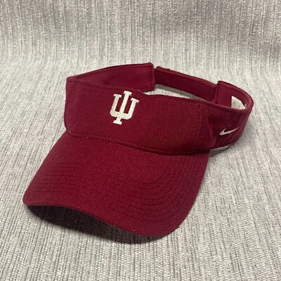 Indiana University Hoosiers Visor Hat Tennis Golf Sun Sports Cap Nike Team
