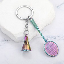 Collect Colorful Badminton Keychain Pendants, Sports Souvenirs, and Gifts