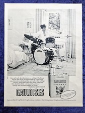 Gauloises Zigaretten, originale Werbung aus 1977   mit Schlagzeug