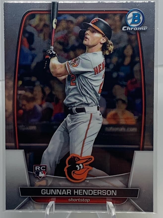 2023 Gunnar Henderson RC Topps Bowman Chrome #10 Baltimore Orioles