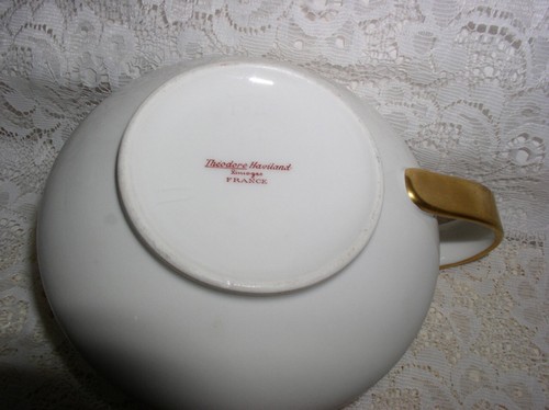 Theodore Haviland Limoges France Schleiger 618 Pink Gold Creamer Small Pitcher - Picture 5 of 5