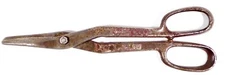 12.75" Tin Snips, Straight Cut Drop Forged, Great Patina USA Vintage Mid Century