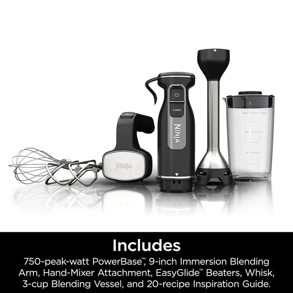 Ninja Foodi Power Mixer System Hand Blender And Hand Mixer Combo + 3 Cup |1291 - Image 2 of 4
