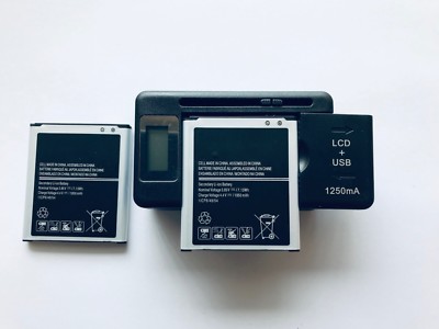 BATTERY OR/& LCD CHARGER FOR SAMSUNG J1 GALAXY SMJ100 J100V J100 EB-BJ100CBE USA
