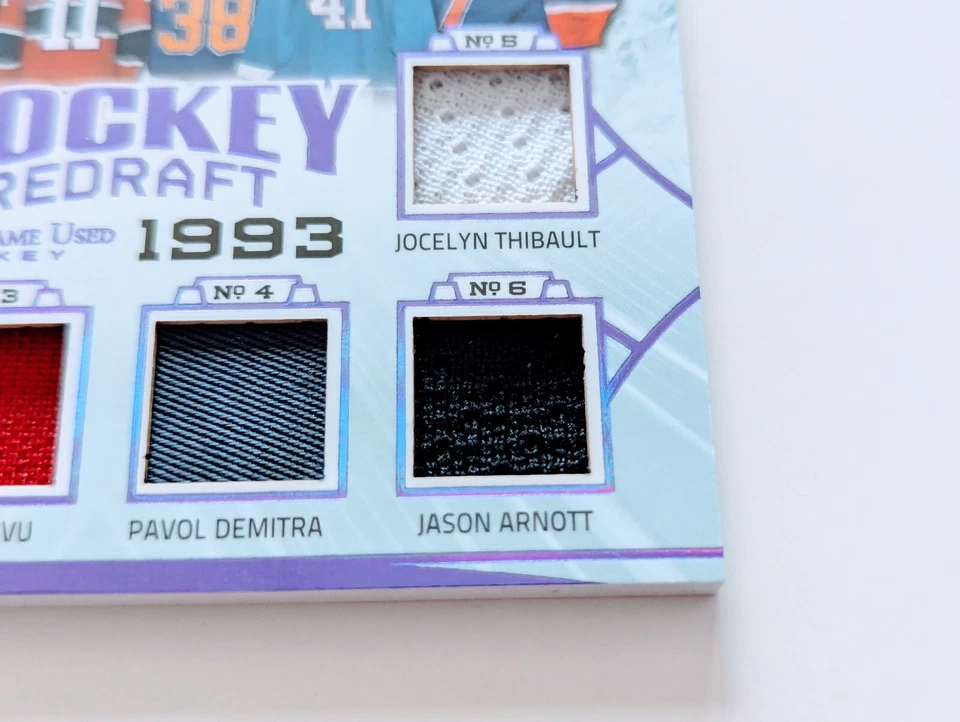 🔥#/15 PRONGER KARIYA KOIVU DEMITRA ARNOTT 6 RELIQUIAS 2020-21 HOJA EN EL JUEGO USADO Foto 4 de 4