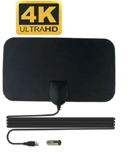 50 miglia 4K 1080P Digitale Antenna TV Interna Amplificata Potente HDTV DTT DVB - Foto 1 di 3