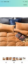King Size Duvet Cover Set Camel Color Brown