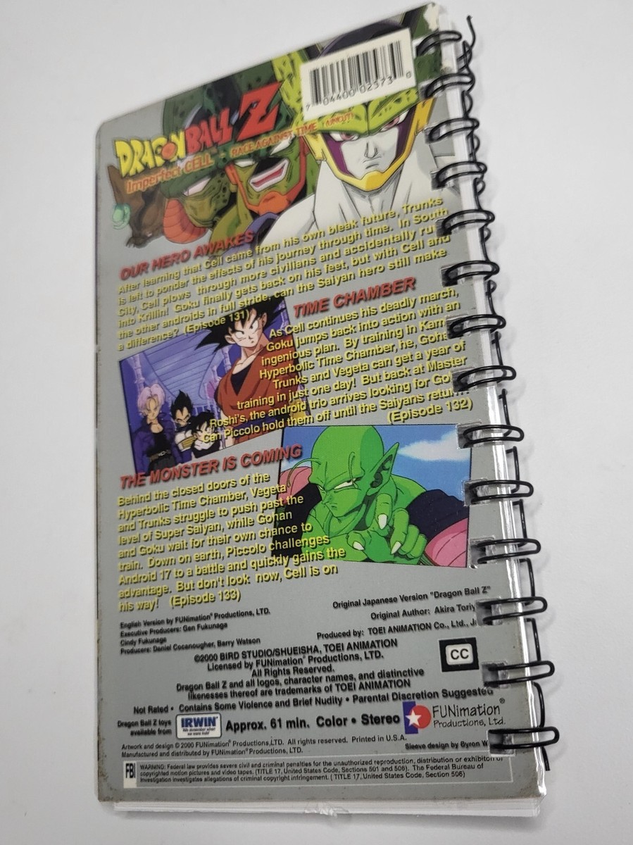 Handmade Vintage VHS Notebook Dragon Ball Z Anime 90s Retro 