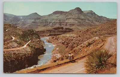 Postcard Salt Creek Canyon N.E Arizona On Phoenix Albuquerque Highway US 60