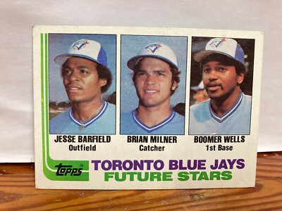 Toronto Blue Jays Future Stars Jesse Barfield 1982 Topps Baseball Rookie Card
