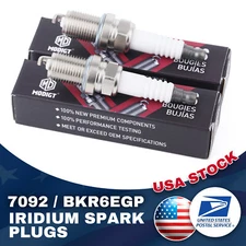 (SET OF 4) Fit For NGK 7092/BKR6EGP PREMIUM Iridium SPARK PLUGS For Acura Audi