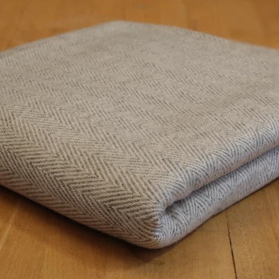Kaschmir Decke Geschenk Kaschmirwolle Blau ca.130*250 Blau Grau Beige Luxusdecke - Bild 1 von 4